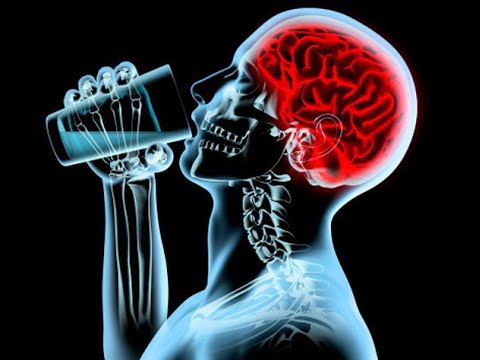 Мозг алкоголика и здорового человека
